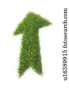 verde, futuro, conceitual, artwork