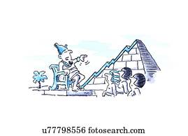 Business projections, conceptual artwork