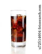 gelado, bebida fizzy