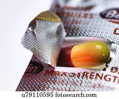 gelado, e, gripe, remédio