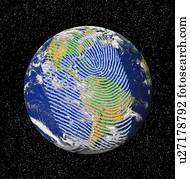 human, impacto, ligado, a, meio ambiente, artwork