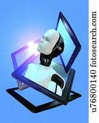 inteligência artificial, imagem conceitual