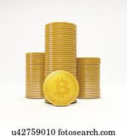 Bitcoins, conceptual artwork