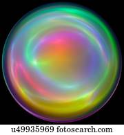 Multicoloured sphere, artwork