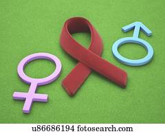 ajudas, hiv, e, gênero, artwork