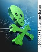 dados, cortar, artwork