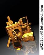 obsolescência, conceito, artwork