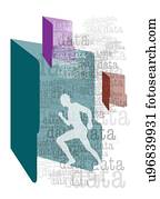 proteção dados, conceitual, artwork