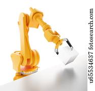 robotic, equipamento, artwork