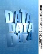 dados, conceitual, artwork