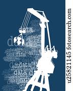 dados, mineração, artwork