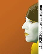 Profile of woman's face