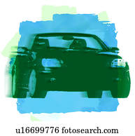 luxo, carro esportes