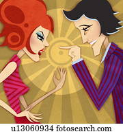 Young couple arguing