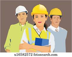 Studio shot of engineers 