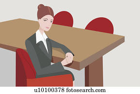 Portrait of a businesswoman sitting on an office chair