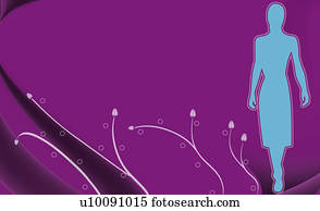 silueta, de, um, posição mulher, em, um, campo silueta, de, um, posição mulher, em, um, campo