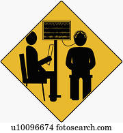 Doctor taking a patient's IQ test