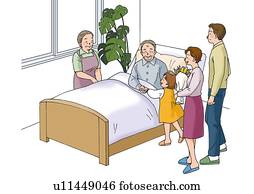 Hospital, Illustration, High Angle View