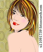 Portrait of a woman.