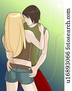 Young couple dancing