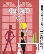 les, dos, de, a, femme, soigner, barre