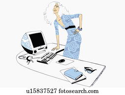 Designer woman in her office