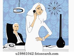 Man and woman in designer office