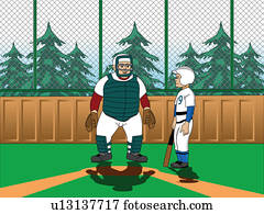 laag hoek overzicht, van, een, goalkeeper