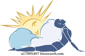 Side view of a person exercising