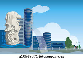 Singapore, Merlion, Capital Cities