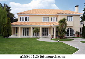 השקפה חיצונית, של, מודרני, דיר