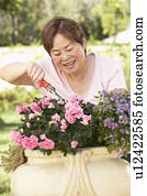 Senior Woman Gardening