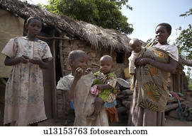 família, mulher, pessoas, casa, pessoa, crianças, femininas