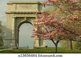 valley forge pennsylvania national dogwood arch trees memorial park pa historical fotosearch 1917 flowering dedicated spring