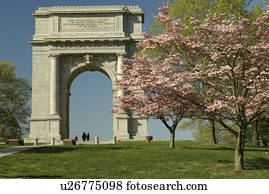 valley forge pennsylvania national dogwood arch trees memorial park pa historical pink fotosearch flowering 1917 dedicated