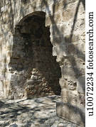 Arched doorway in Lisbon, Portugal.