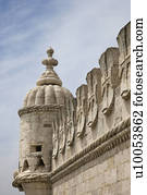 torre belém, em, lisboa, portugal.
