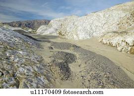 Salt Flats in the spring of Death Valley National Park, CA