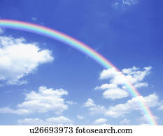 vista, de, arco íris