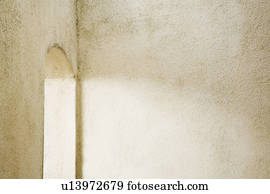 Arched Exterior Stucco Doorway