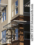 Exterior Shot of Contemporary Condominiums/Homes