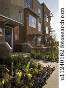 Exterior Shot of Contemporary Condominiums/Homes