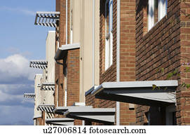 Exterior Shot of Contemporary Condominiums/Homes