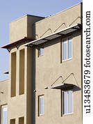 Exterior Shot of Contemporary Condominiums/Homes