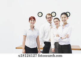 Happy group of business people