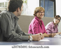 businesspeople, in, a, versammlung