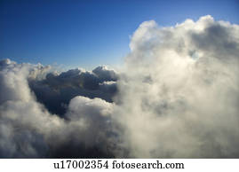 Clouds with blue sky