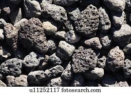 Basalt lava rocks