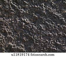 Closeup of basalt lava rock
